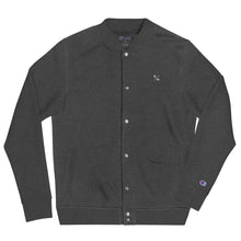 Load image into Gallery viewer, R/M Embroidered Champion Bomber Jacket - Charcoal Heather