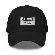 Load image into Gallery viewer, Reformed Man Box Logo Dad Hat - Black