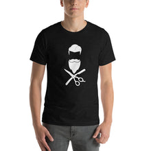 Load image into Gallery viewer, Beard & Crossblades Tee - Black Heather