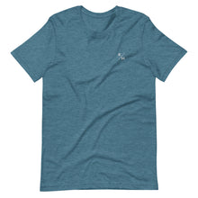 Load image into Gallery viewer, R/W Embroidered Badge Women's Tee - Dark Teal Heather