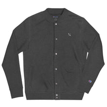 Load image into Gallery viewer, R/M Embroidered Champion Bomber Jacket - Charcoal Heather
