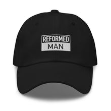 Load image into Gallery viewer, Reformed Man Box Logo Dad Hat - Black
