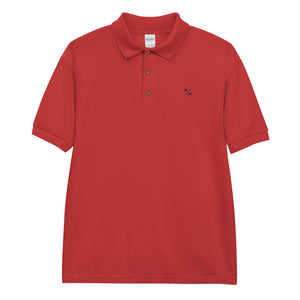 R/M Embroidered Badge Polo - Red