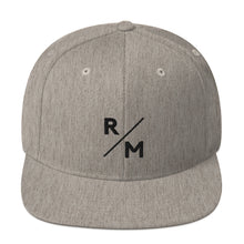 Load image into Gallery viewer, R/M Badge Logo Snapback Hat - Heather Grey
