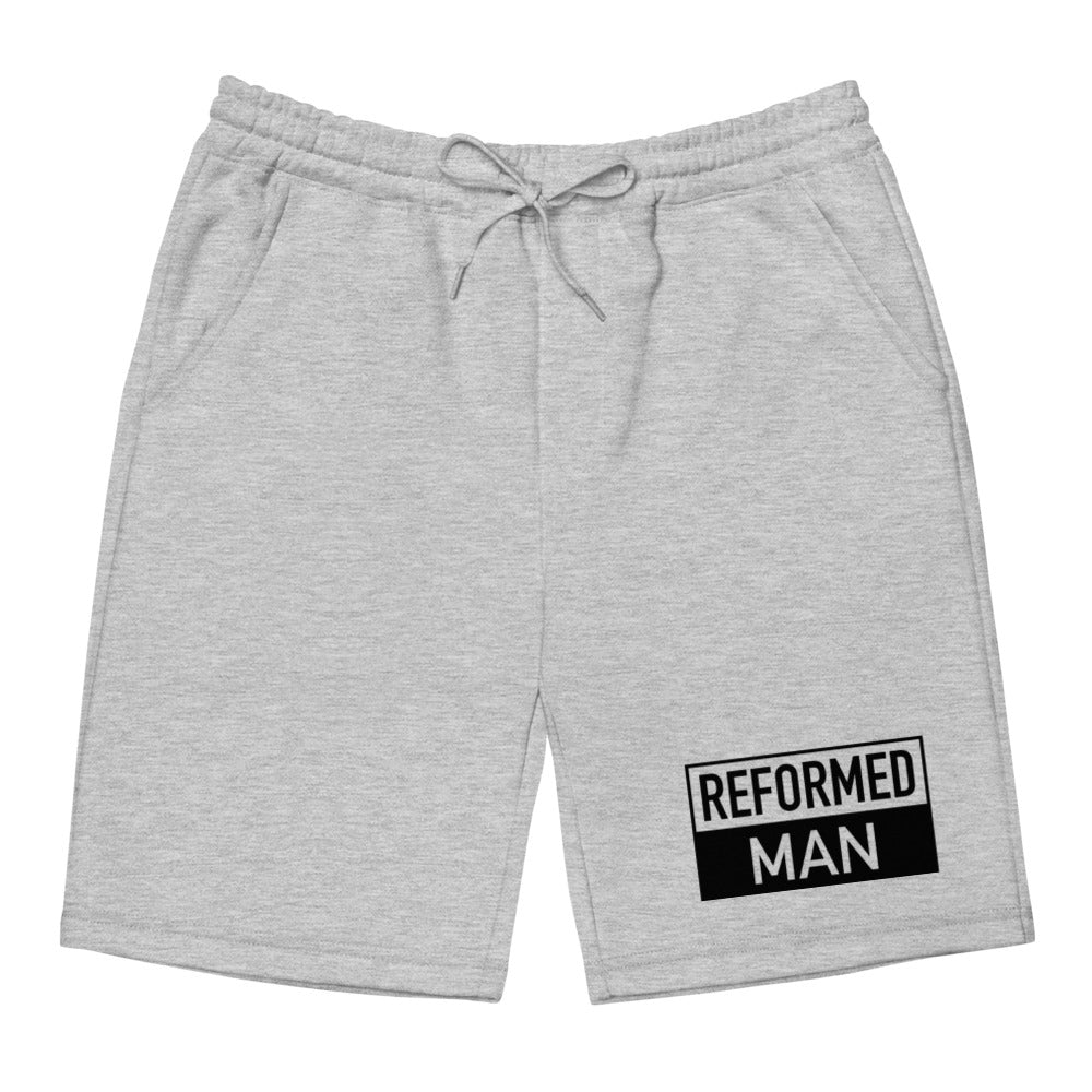 Reformed Man Box Fleece Shorts - Grey Heather