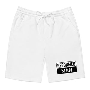 Reformed Man Box Fleece Shorts - White