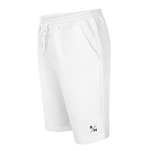 R/M Embroidered Badge Fleece Shorts - White