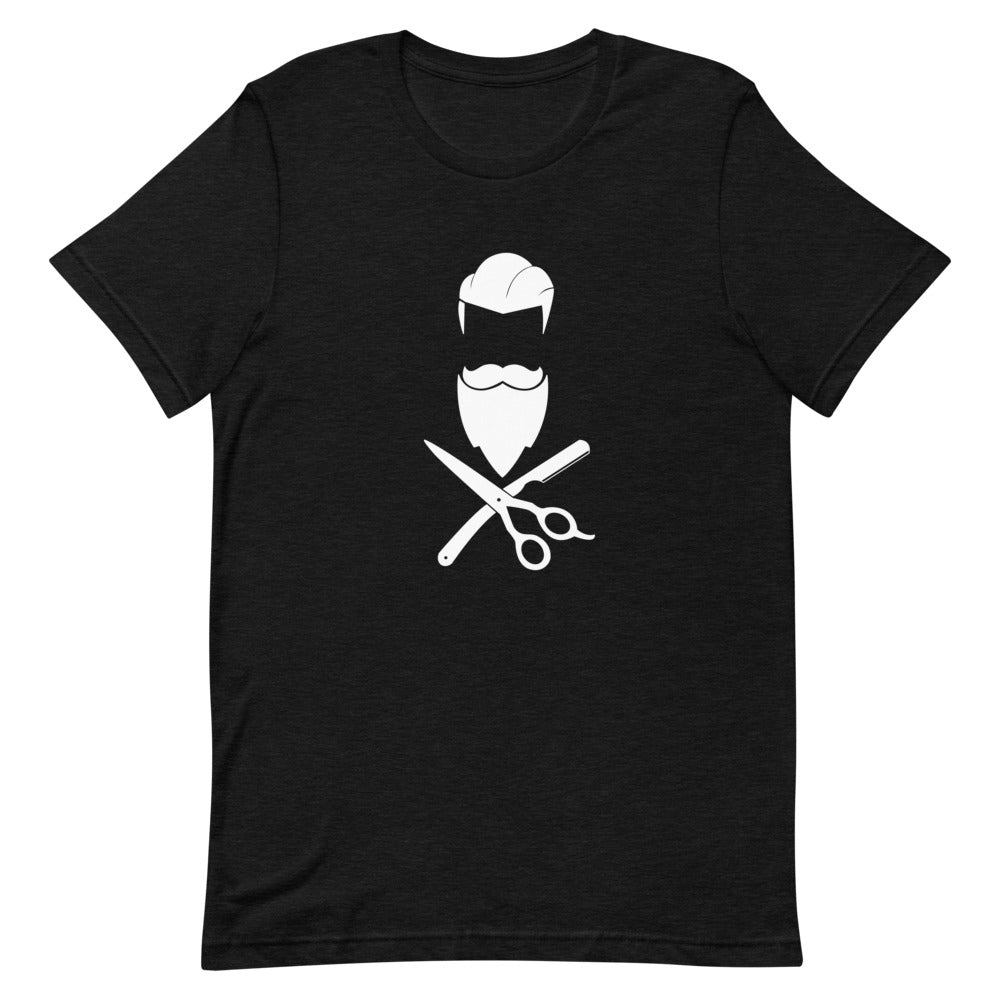 Beard & Crossblades Tee - Black Heather