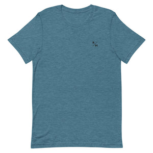 R/M Embroidered Badge Tee - Dark Teal Heather