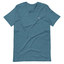 Load image into Gallery viewer, R/W Embroidered Badge Women&#39;s Tee - Dark Teal Heather
