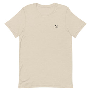 R/M Embroidered Badge Tee - Dust Heather